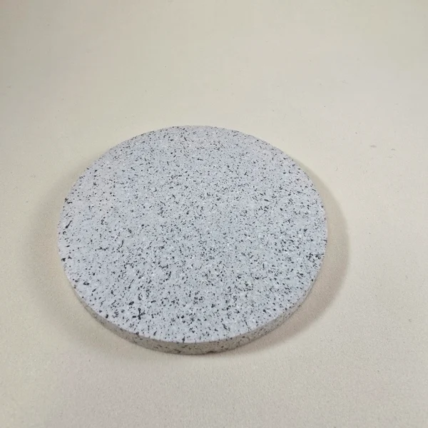 Base decorativa en yeso(pintado a mano efecto piedra) o Jesmonite(color del propio material) para velas