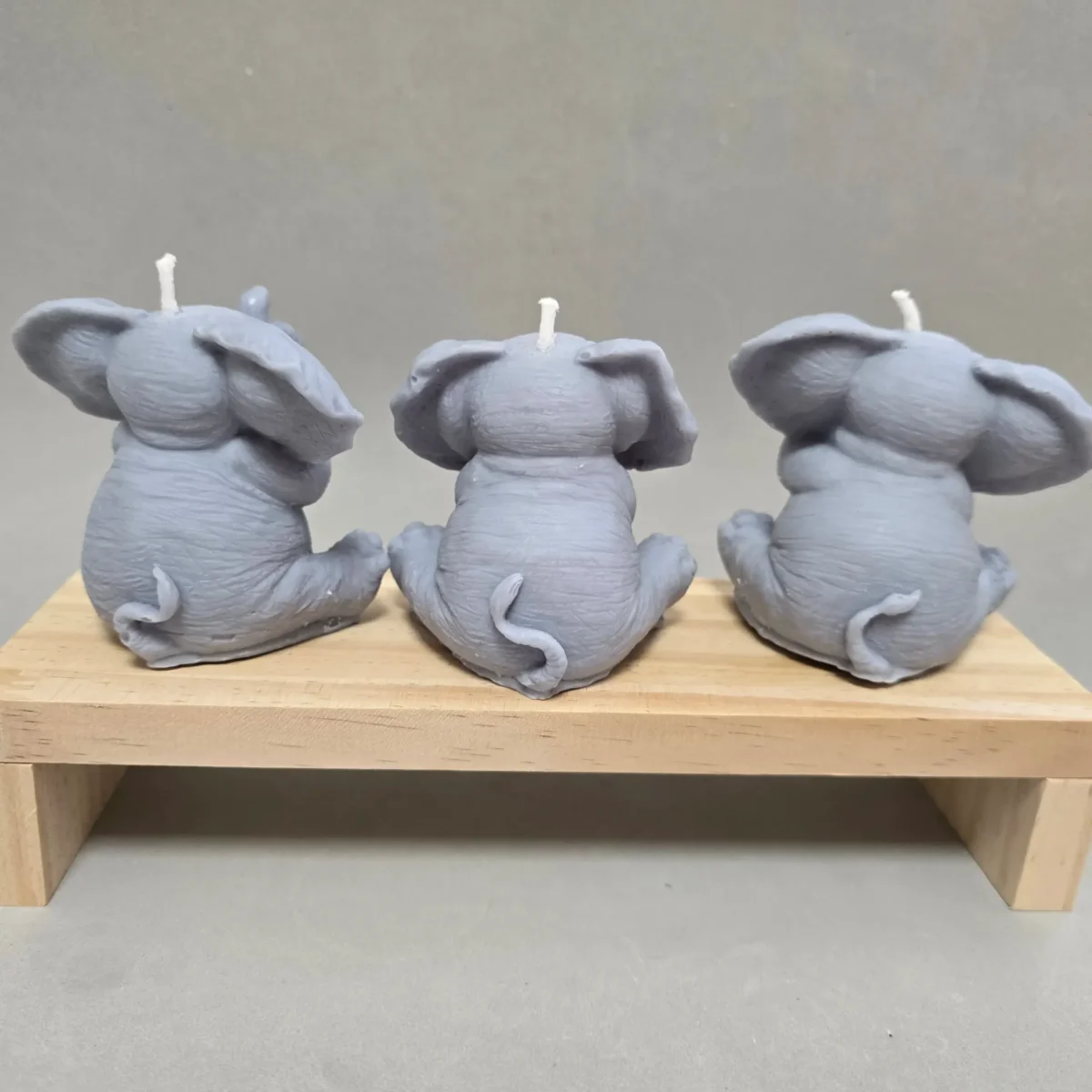 Trío Velas Elefantes